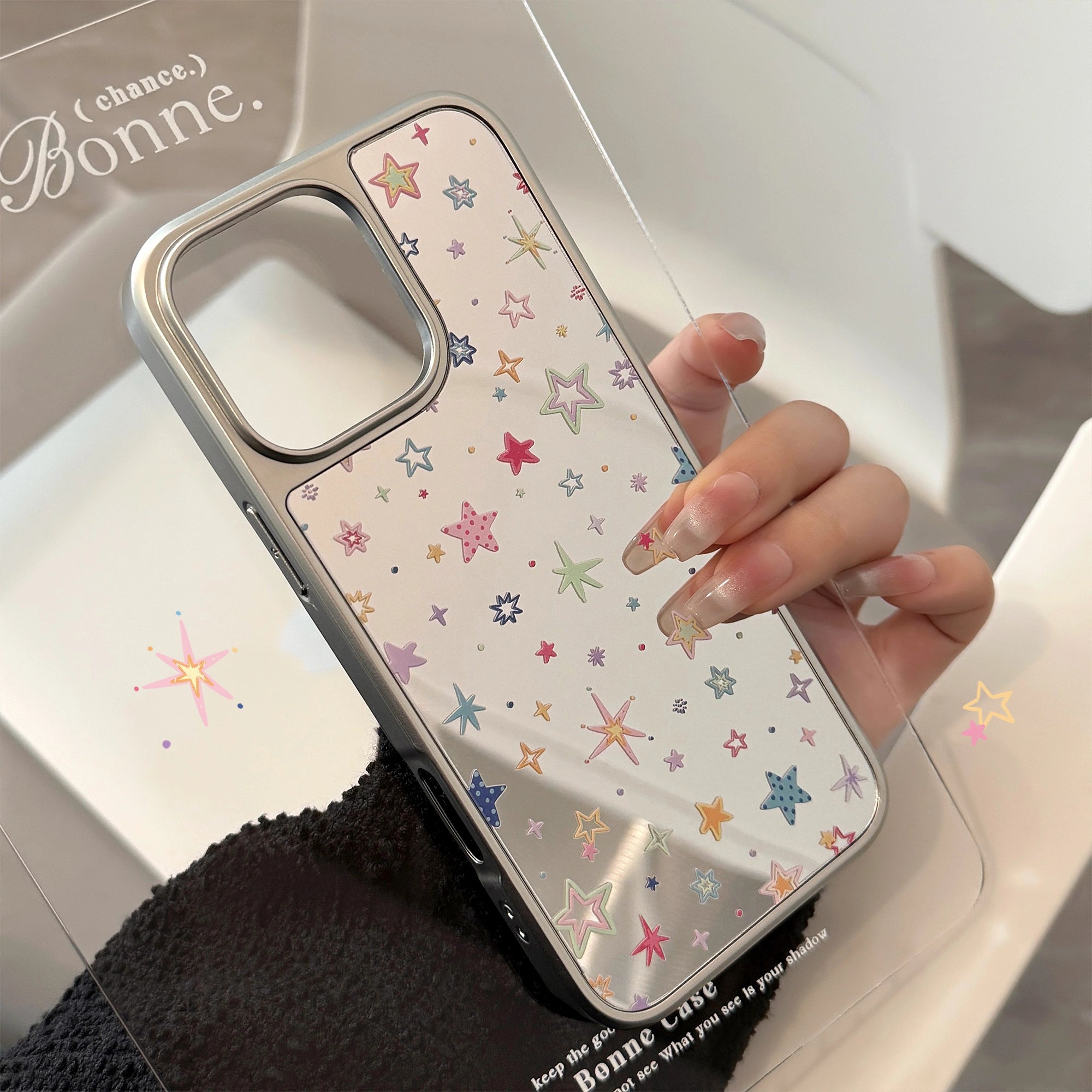 Colorful Dopamine Stars - iPhone Case